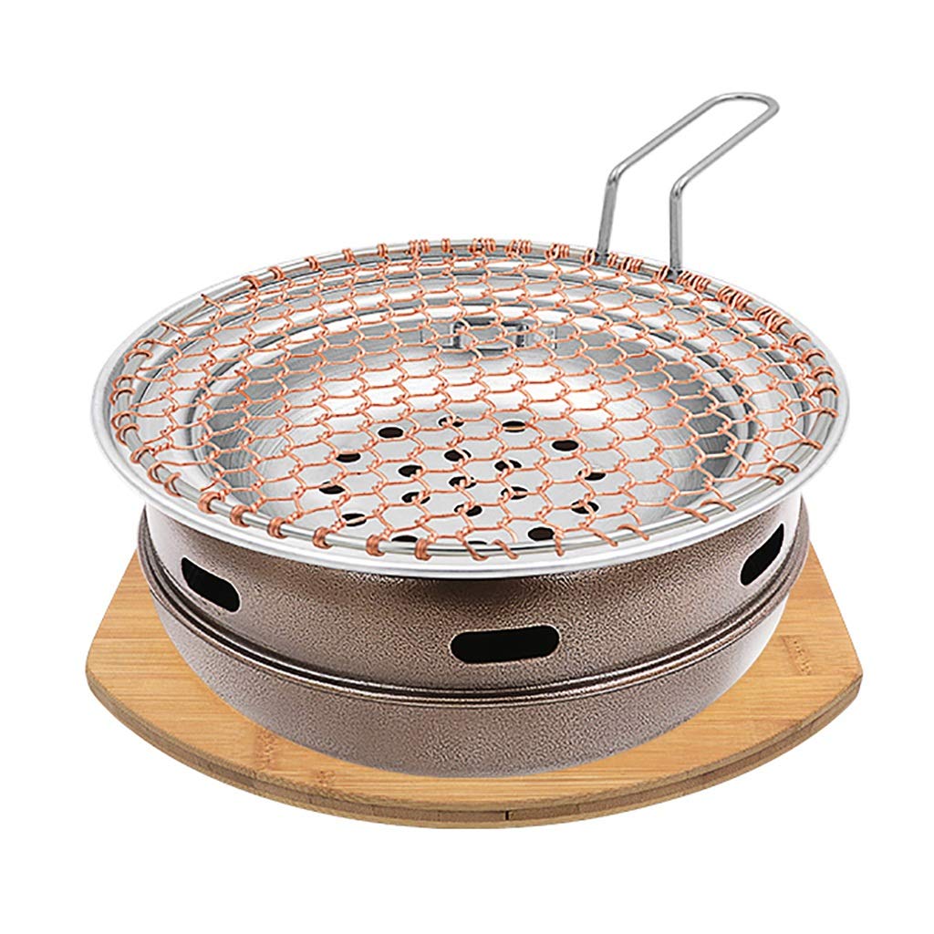 Amazon.co.jp: BBQバーベキューバーベキュー、ハンドル付きラウンド銅